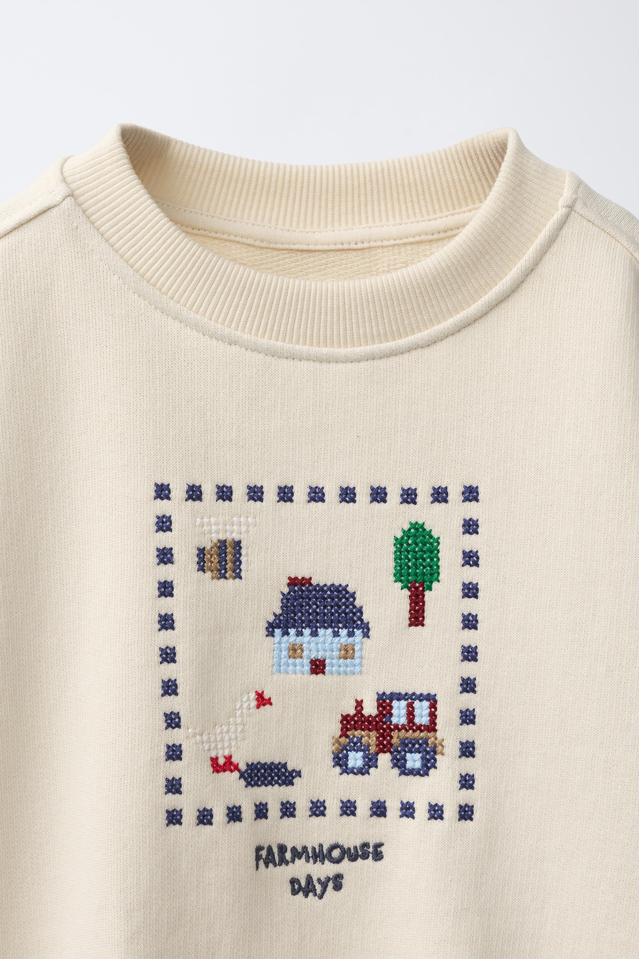 FARM EMBROIDERY SWEATSHIRT