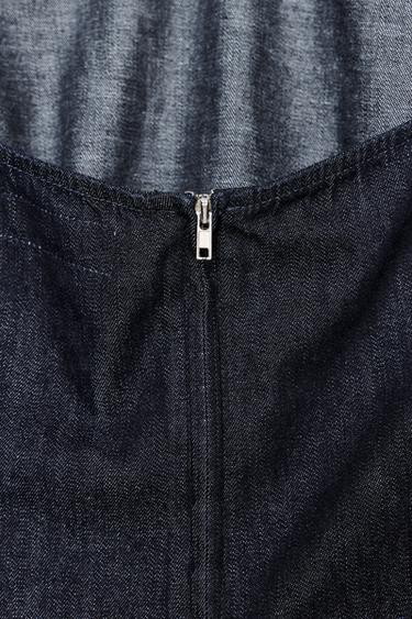 TRF DENIM HALTER TOP - Dark indigo by Zara - Image 8