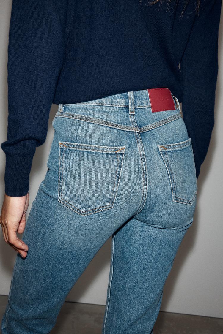 Jeans de tiro alto corte mom Z1975 7
