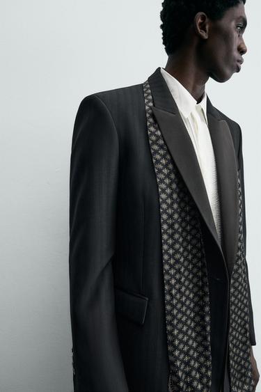 FLOWING BEADED SCARF - Dark navy by Zara - Image 1