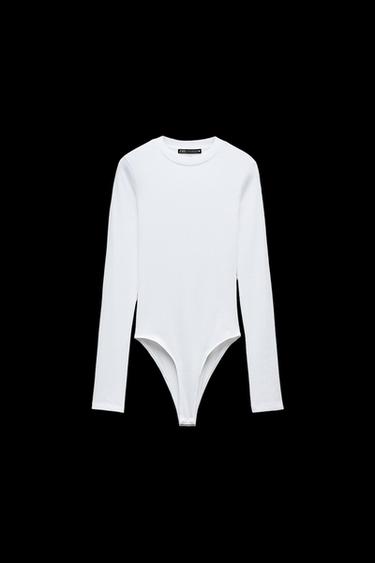 COTTON MODAL BODYSUIT - White by Zara - Image 0