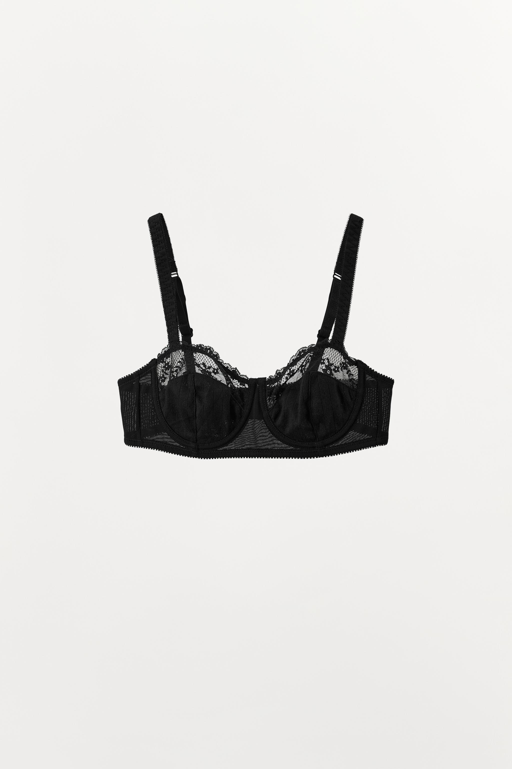 SOUTIEN-GORGE À ARMATURES POINTELLE AVEC DENTELLE