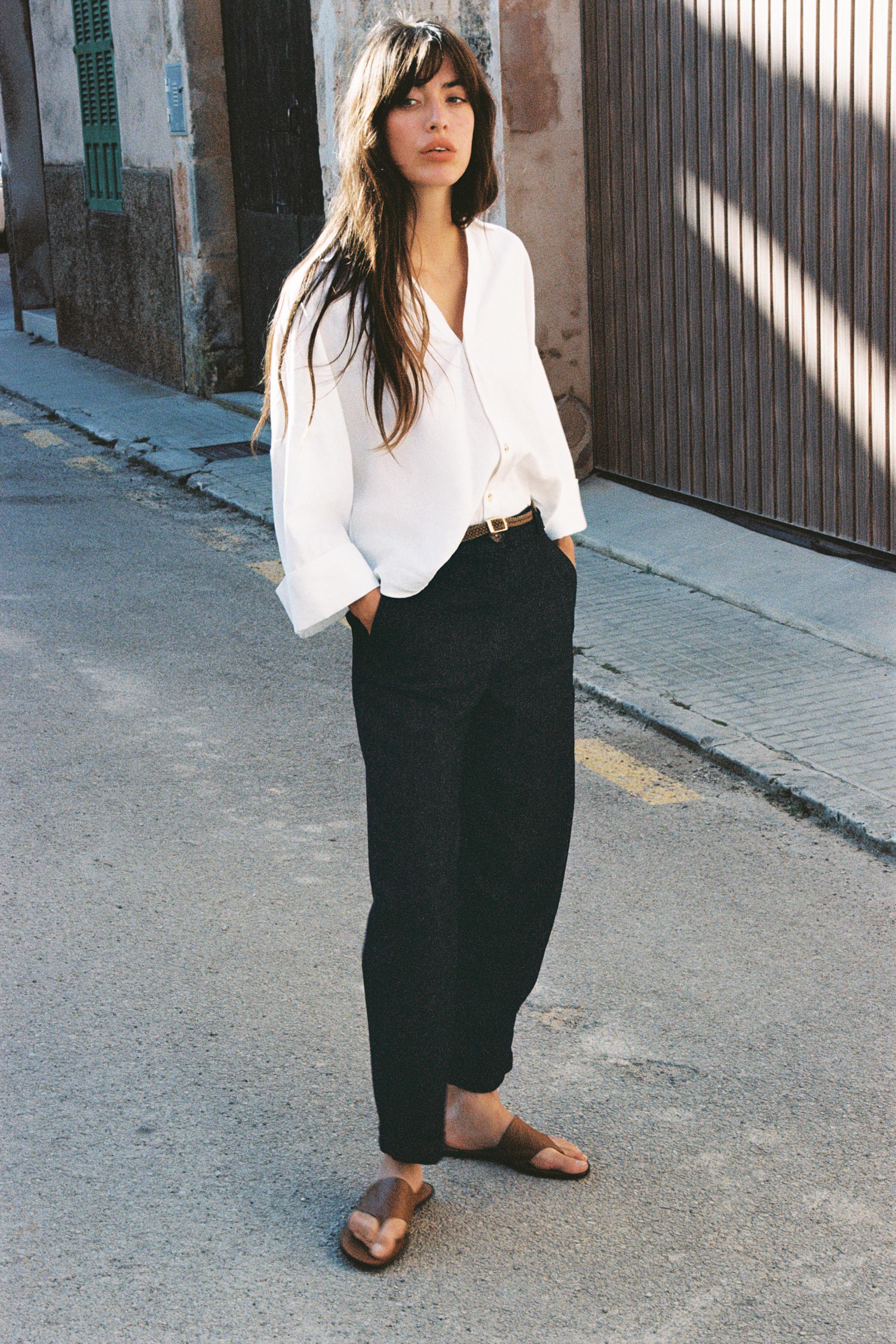 ch._.ka516様へ①② CALÇA Z1975 CHINO DENIM COM CINTO TRANÇADO - Azul | ZARA Brasil