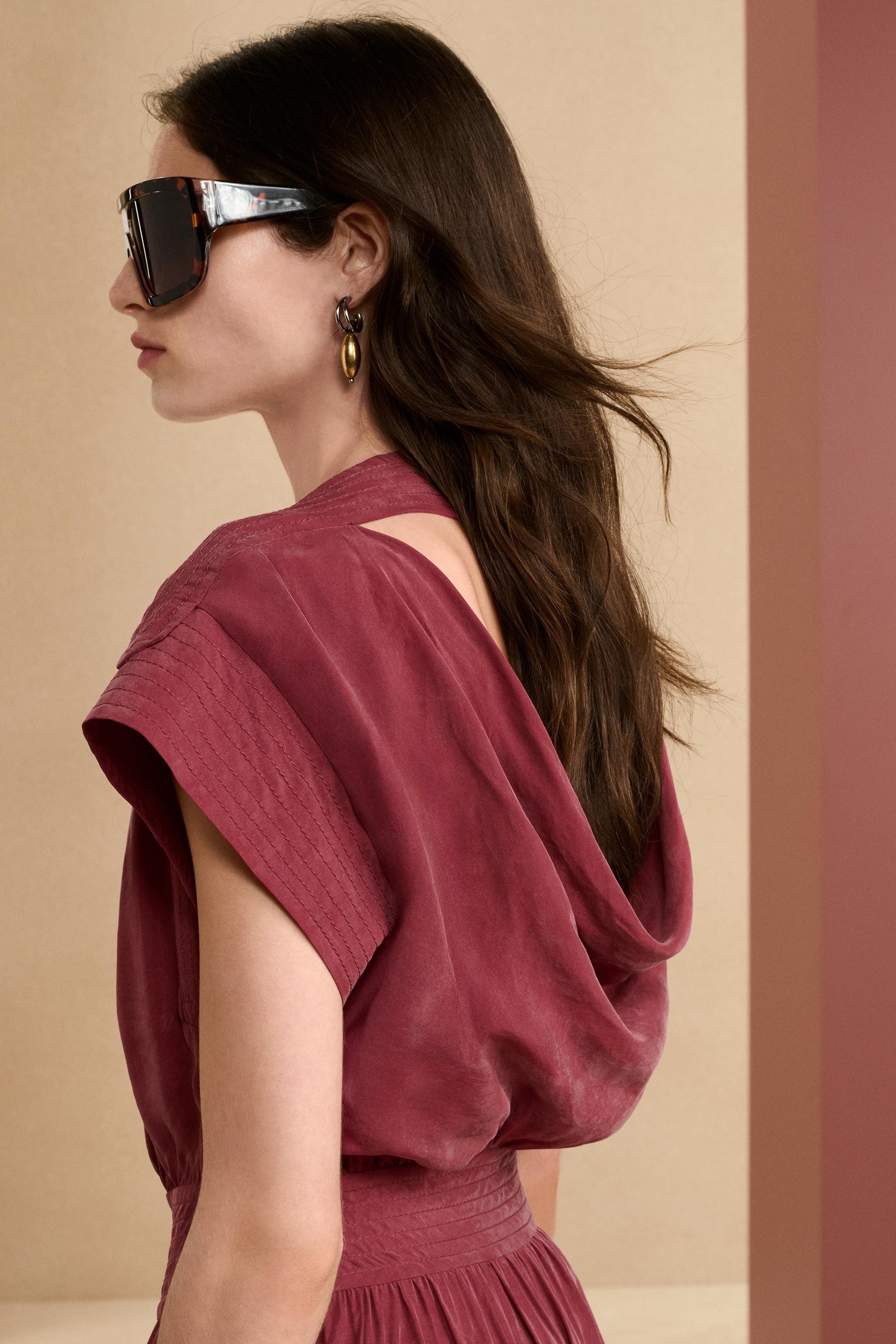【ZARA】FRNC DRSS 14レーヨン混紡ミディ丈ワンピース2789/201 ZARA】FRNC DRSS 14レーヨン混紡ミディ丈ワンピース2789/201