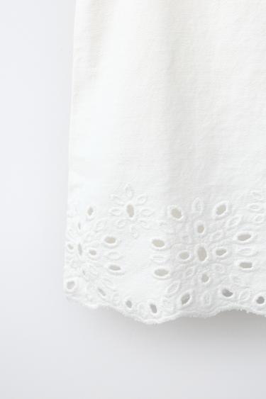 TOP BRODÉ - Blanc de Zara - Image 3