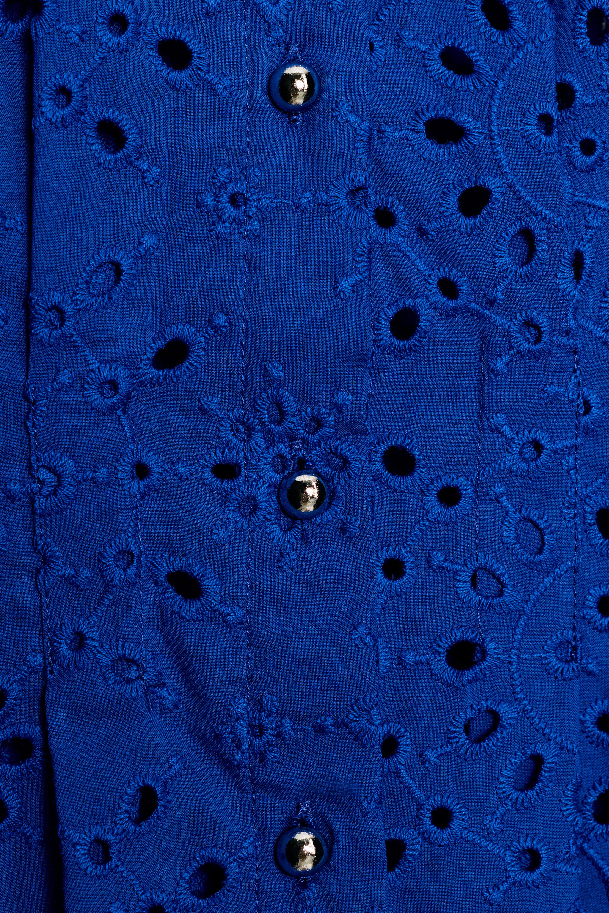 EMBROIDERED EYELET TOP