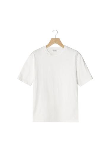 HEAVYWEIGHT SHORT SLEEVE T-SHIRT - White by Zara