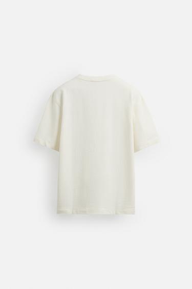 TEXTURED REGULAR FIT SWEATSHIRT - Oyster-white by Zara - Image 6