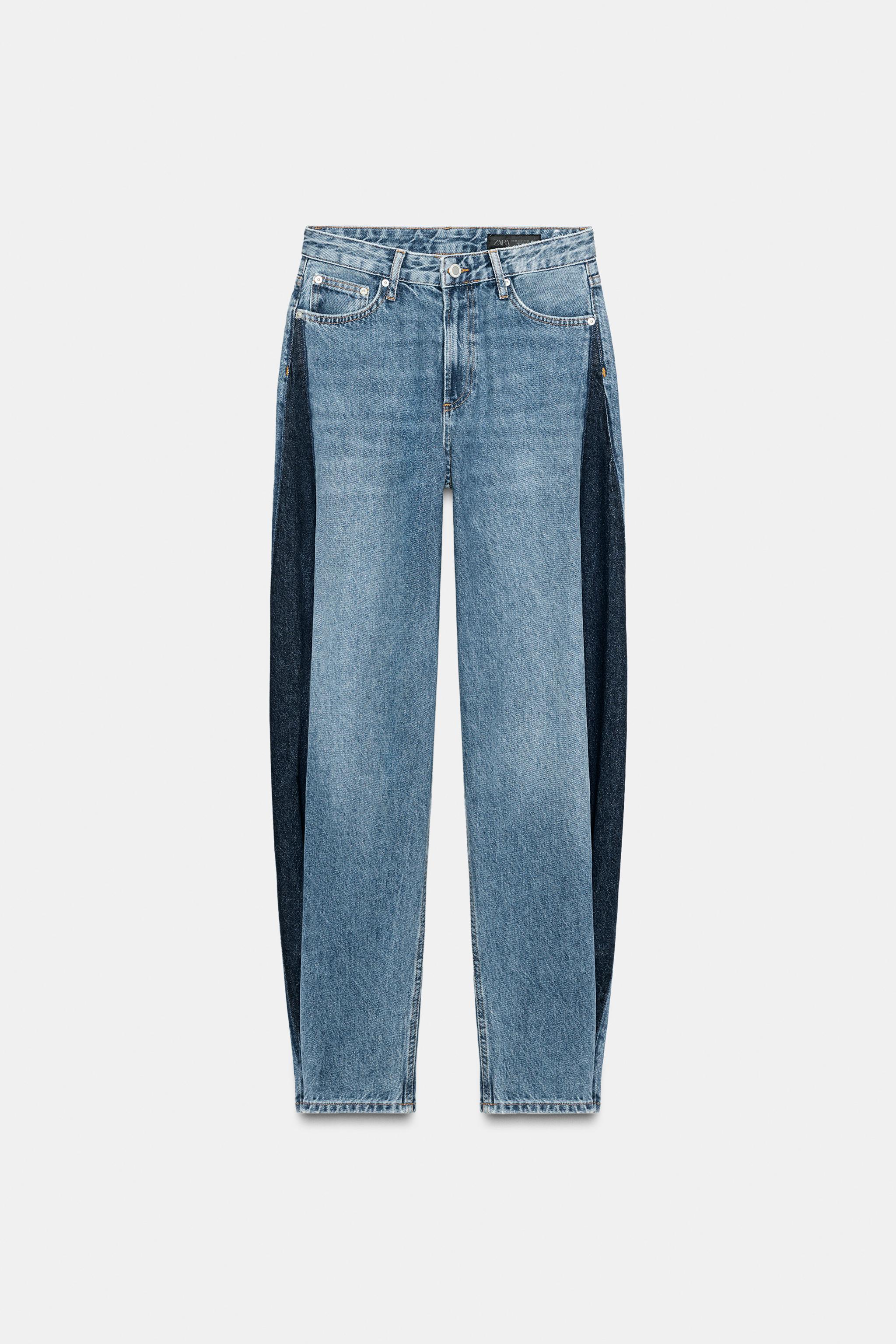 ZW COLLECTION TAPERED PATCHWORK JEANS