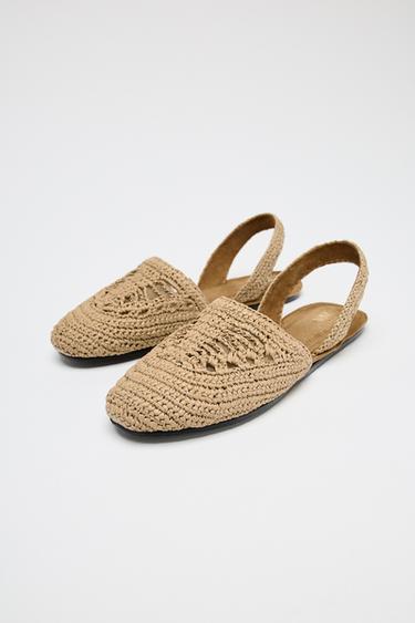 BRAIDED SLINGBACK SHOES - Beige by Zara - Image 2