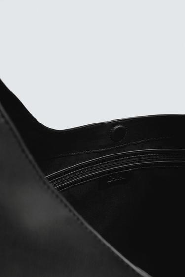 PLAIN TOTE BAG - Black by Zara - Image 3