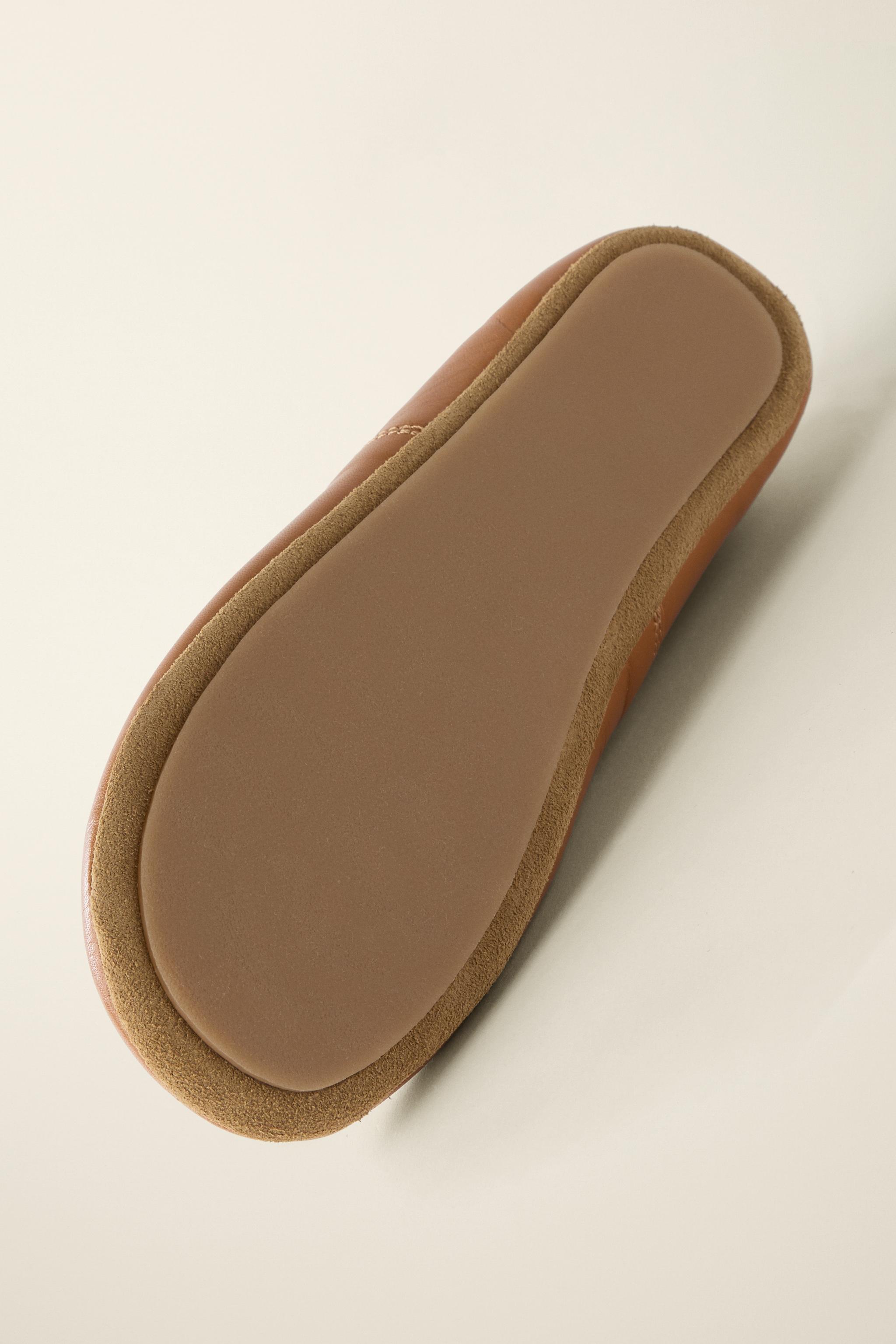 Обувь Zara LEATHER BALLET FLATS CREATED BY CARAMEL LONDON X — фото 8