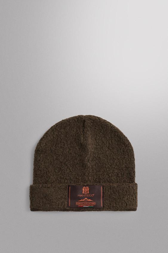 MANTECO® WOOL BLEND KNIT BEANIE - Brown by Zara - Image 0