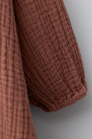 COTTON GAUZE DRESS - Brick by Zara - Image 2