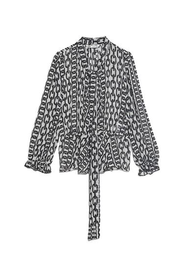 BLUSA ESTAMPADA LAZO