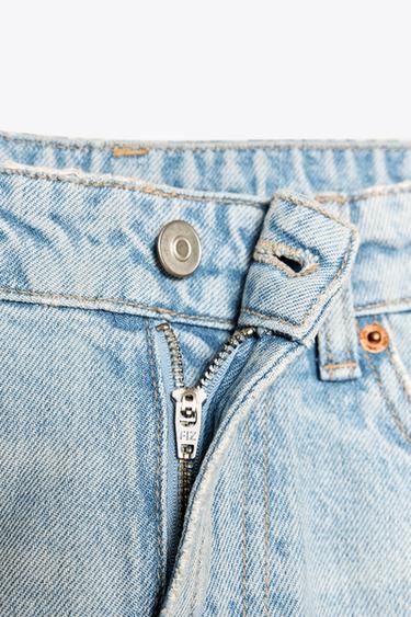 BERMUDA EN JEAN TRF LIGNE A TAILLE NORMALE - Bleu clair de Zara - Image 7