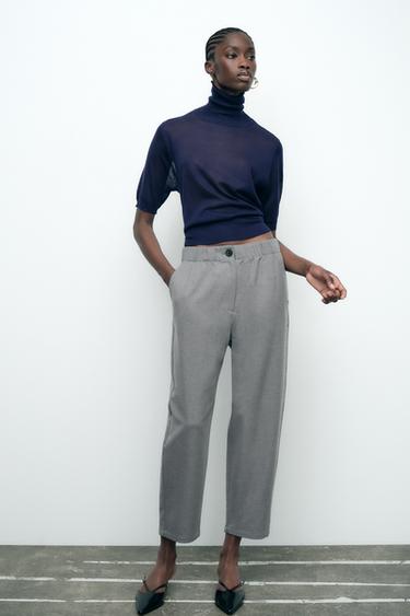PANTALÓN PIJAMERO FRANELA - Gris vigoré de Zara