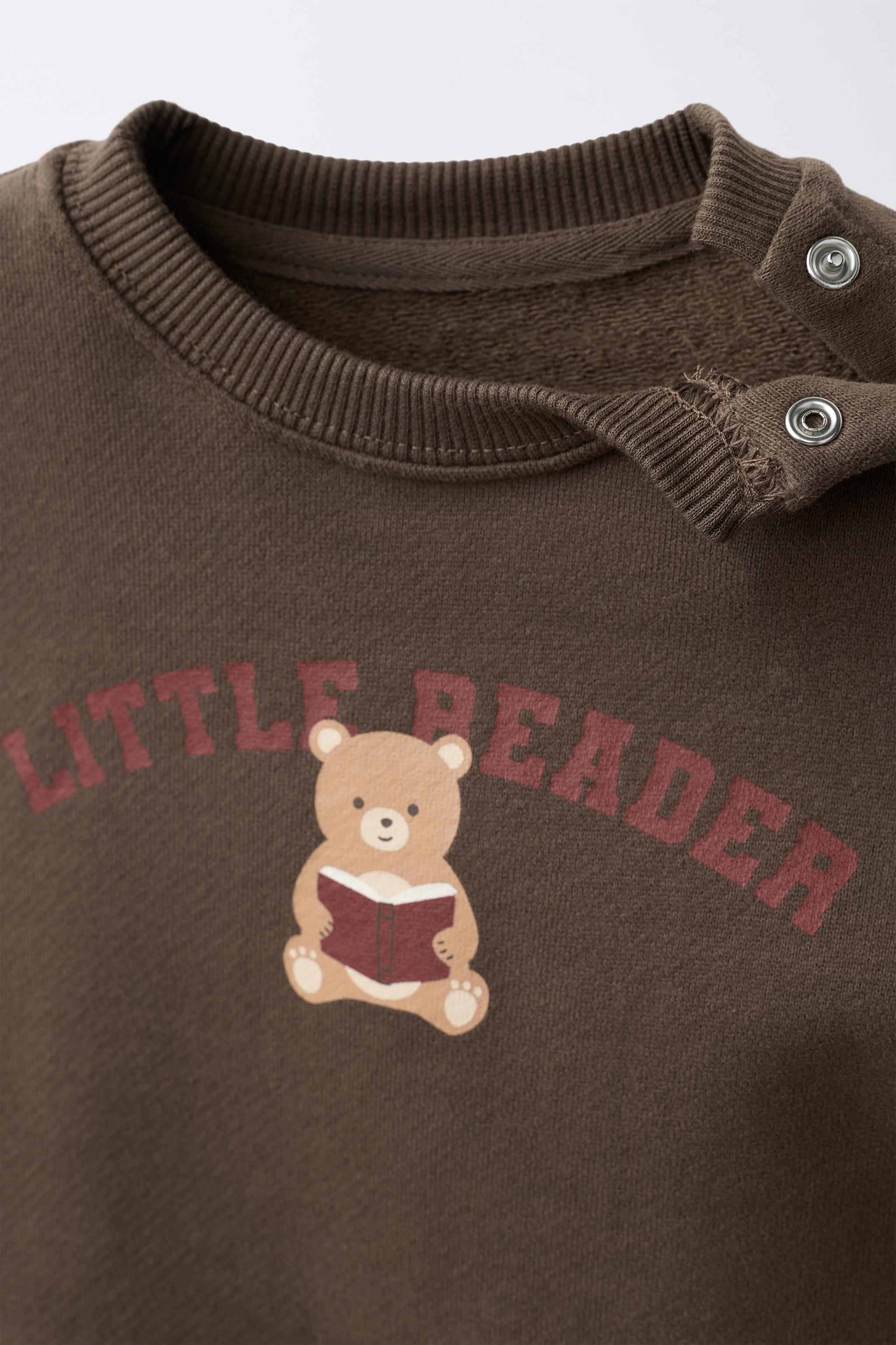 Детские свитеры Zara BEAR SWEATSHIRT AND PANTS SET — фото 3