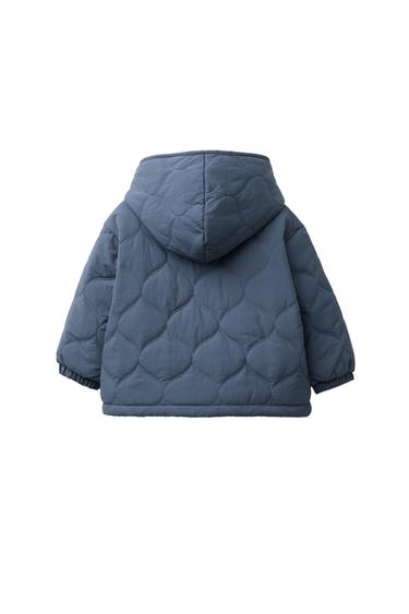 VESTE REMBOURRÉE DÉPERLANTE - Bleu de Zara - Image 2