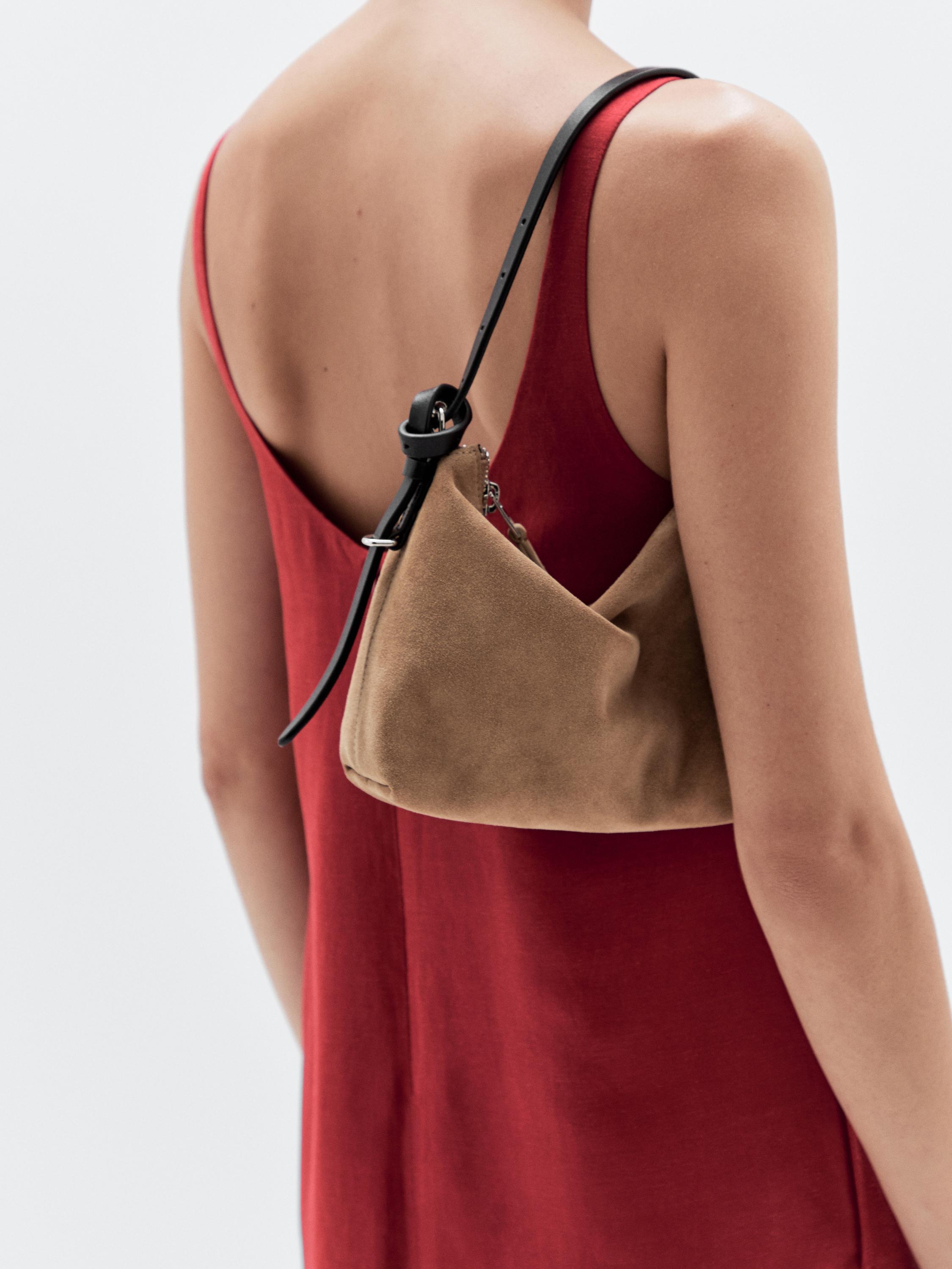 Petit sac en croûte de cuir
