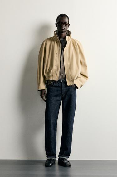 OVERSIZE-CANVASJACKE - grau-beige von Zara - Bild 0
