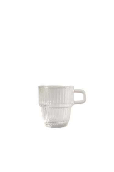 ESPRESSO-TASSE AUS GLAS MIT RELIEF - Transparent von Zara