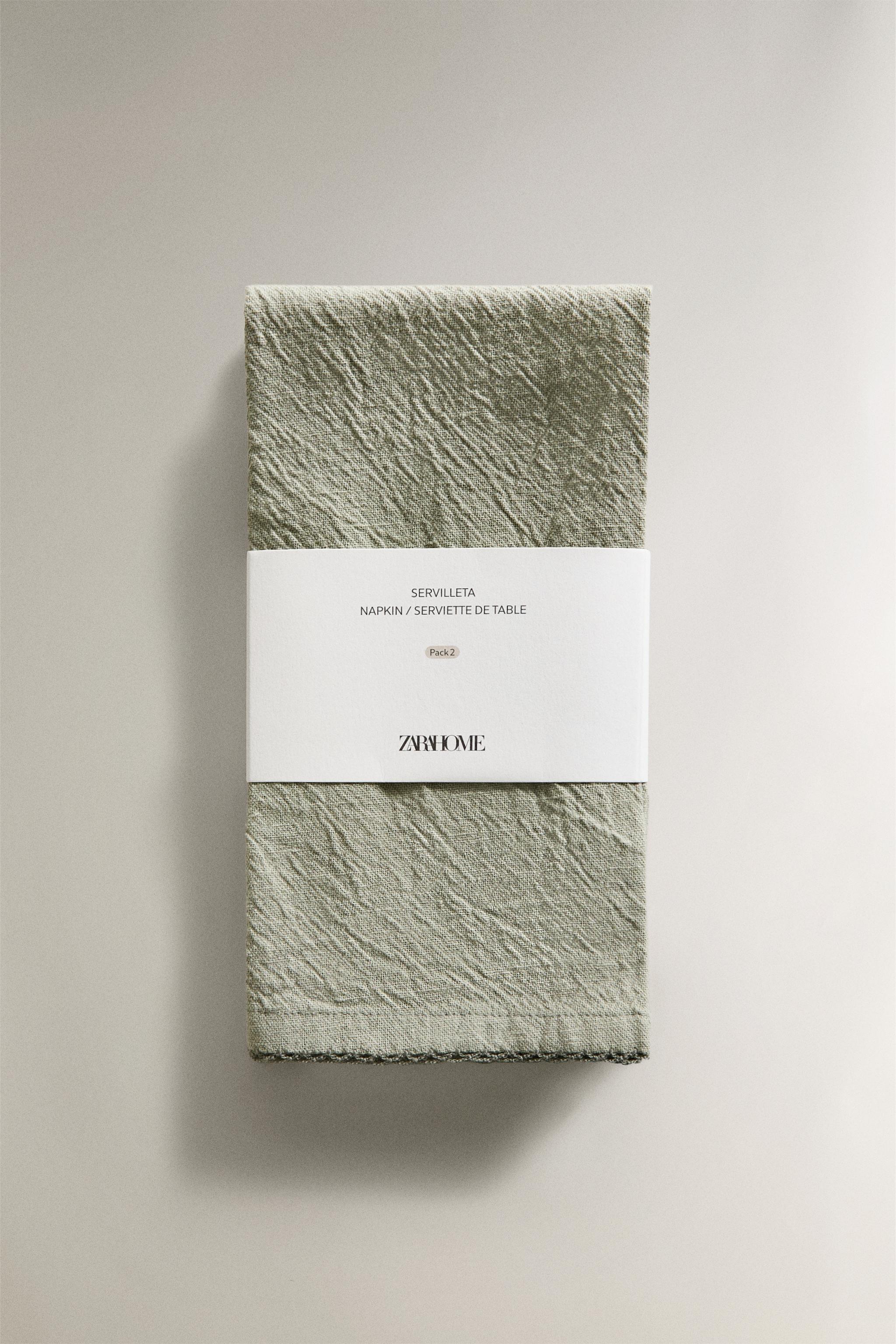 PACK OF PLAIN DYED THREAD NAPKINS (PACK 2)