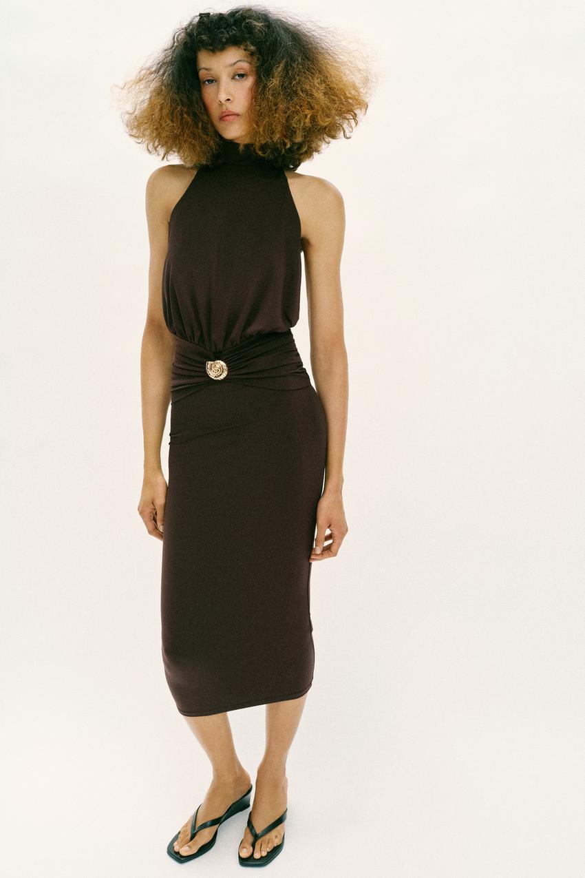 bec and bridge kailani asym dress brown Lunetta Asym Dress in Dark Chocolate