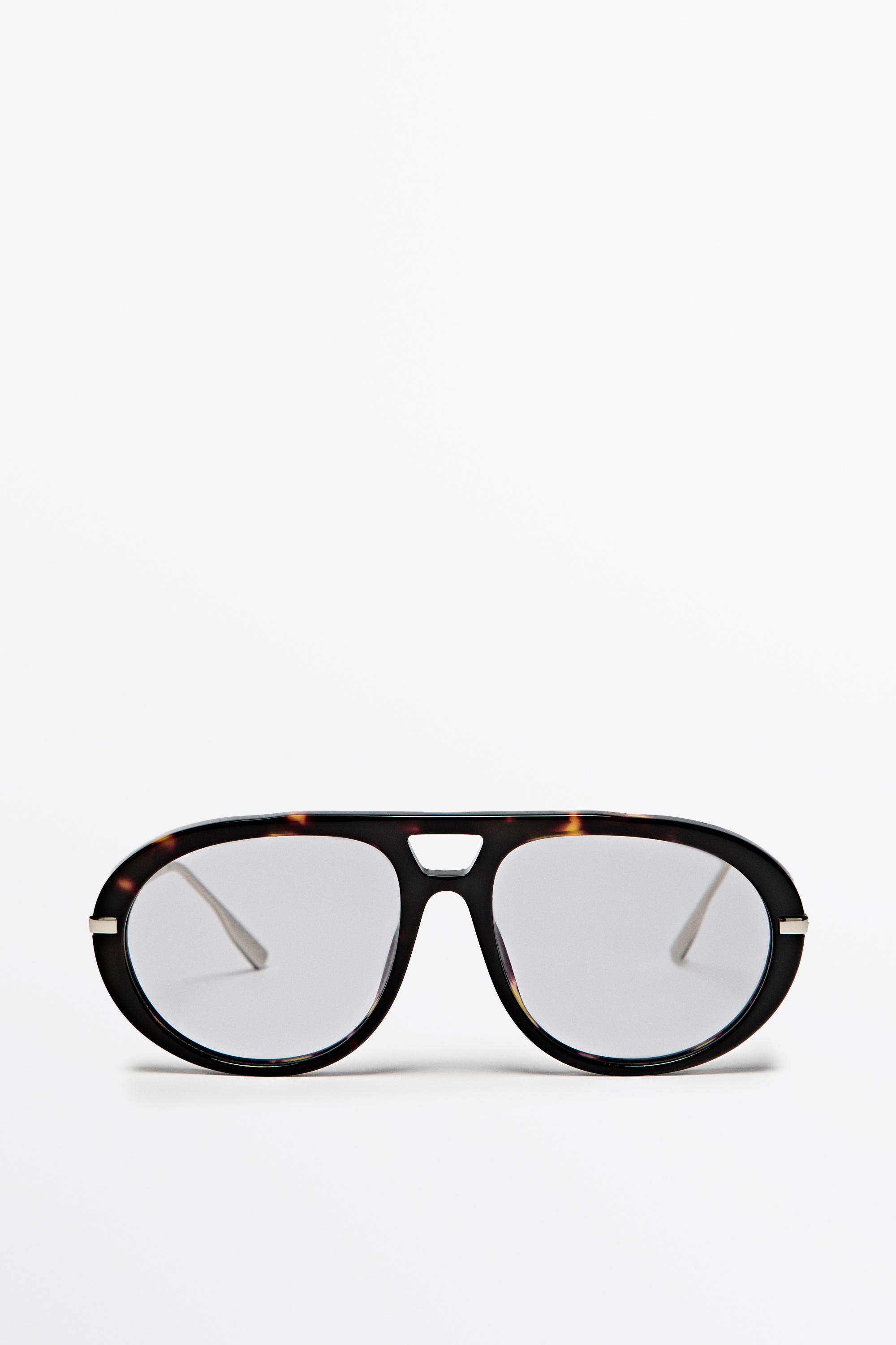 Lunettes aviateur effet écaille