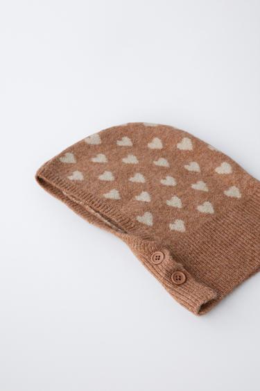 BUTTONED HEARTS BALACLAVA - Pink marl by Zara - Image 2