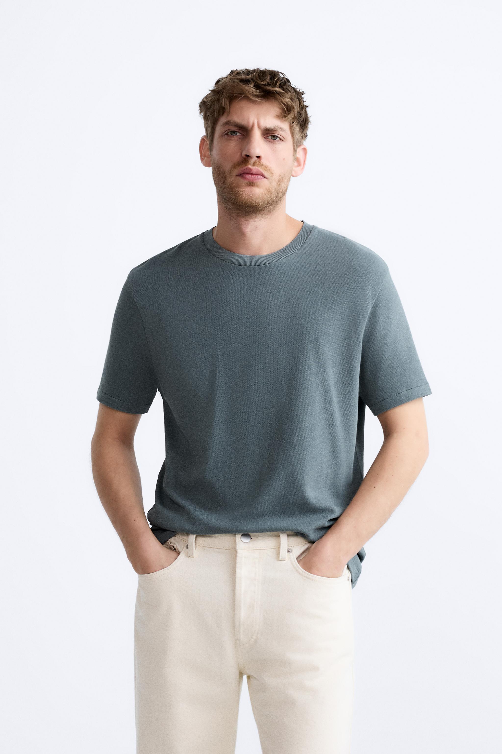 Zara camisetas best sale hombre basicas