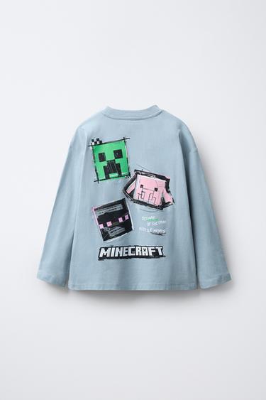 T-SHIRT IMPRIMÉ MINECRAFT © MOJANG AB. ™ - Bleu / Gris de Zara - Image 1