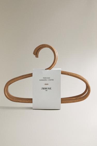 LOT CINTRES ROTIN BEBÉ (LOT DE 4) - Beige clair de Zara - Image 4