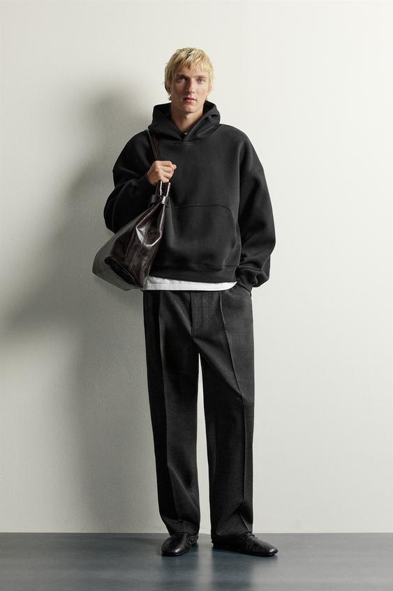 COMPACT BOXY FIT HOODIE - Black by Zara - Image 0