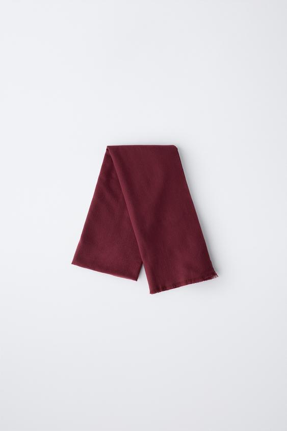 SOFT-TOUCH SCARF Burgundy ZARA India