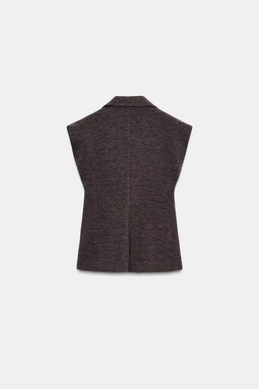 BUTTONED WAISTCOAT - brown vigore by Zara - Image 6