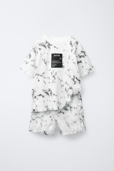 TOTAL LOOK CAMISETA Y BERMUDA TIE DYE SPORTY -  de Zara - Imagen 0
