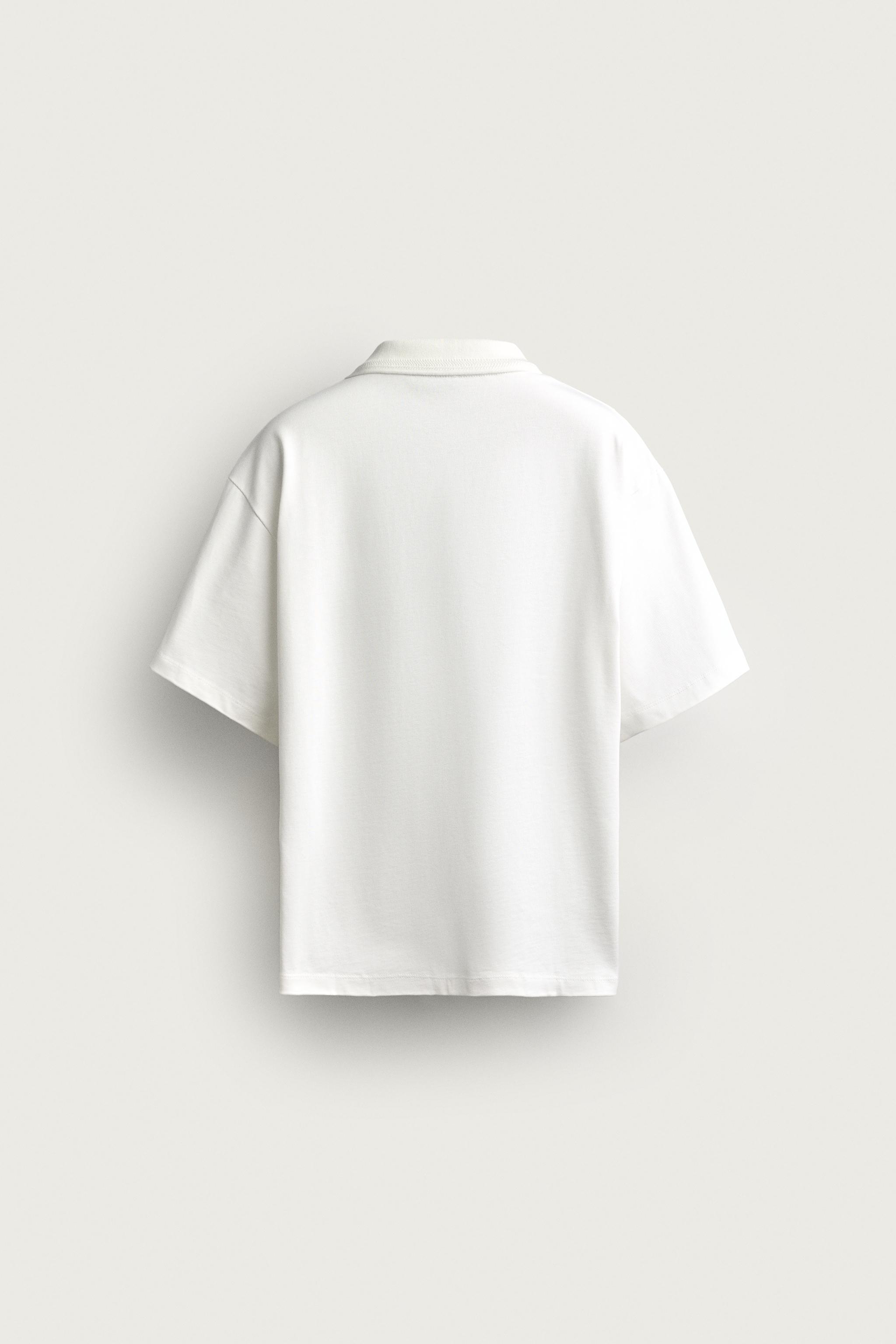 Zara RETRO FUTBOL RELAXED FIT POLO TİŞÖRT görsel 8