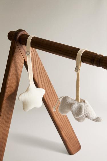 PORTIQUE D'ACTIVITÉS BÉBÉ EN BOIS DE FRÊNE - Marron foncé de Zara - Image 3
