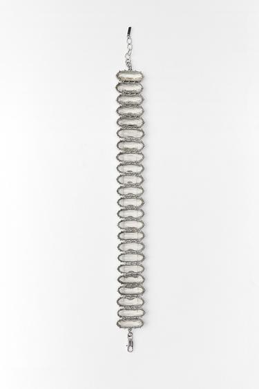 CRYSTAL CHOKER NECKLACE - Silver by Zara - Image 4