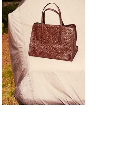Grand sac MD ICON en cuir texturé - Marron de Zara