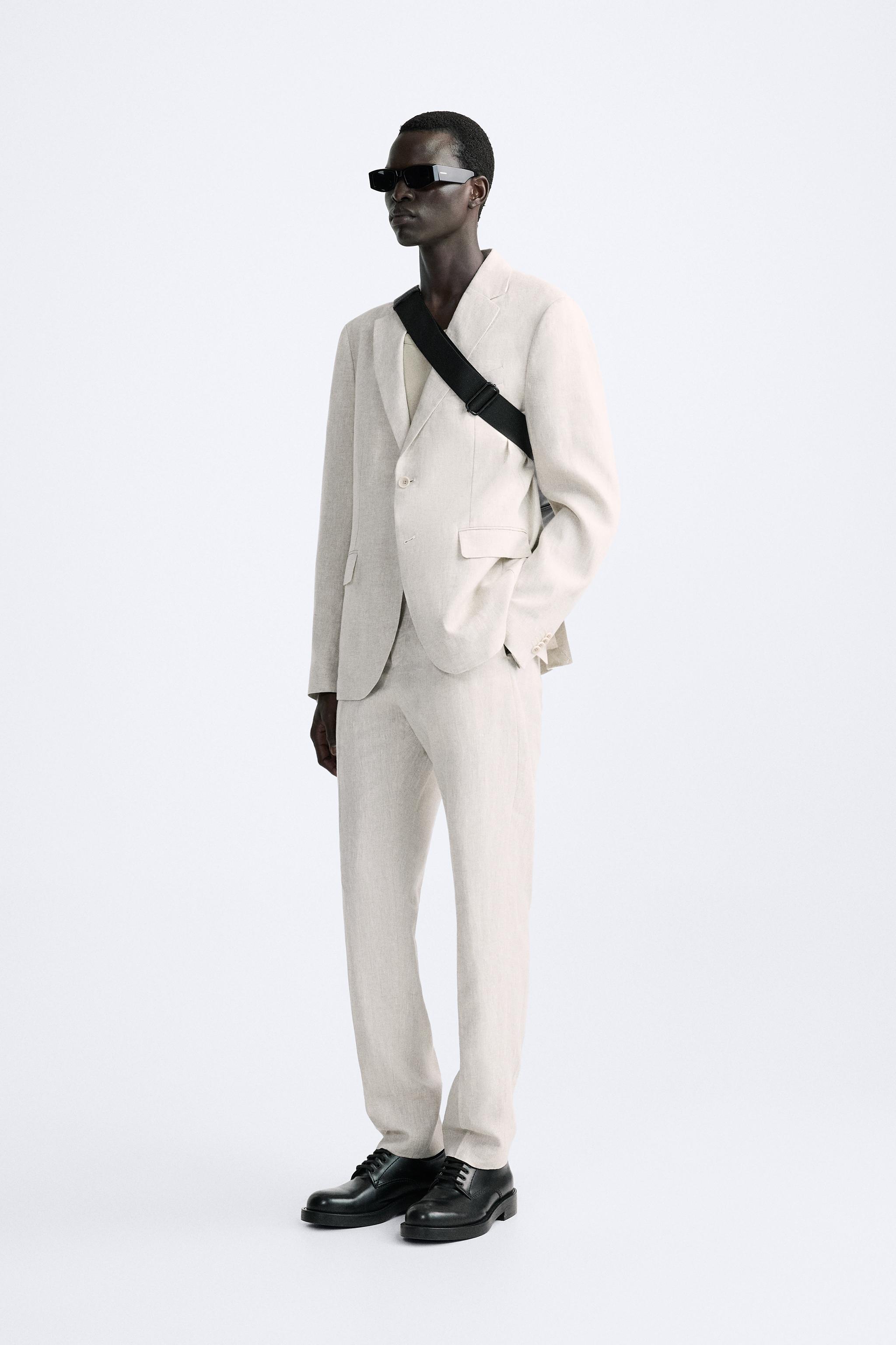 SUIT PANTS IN 100% LINEN