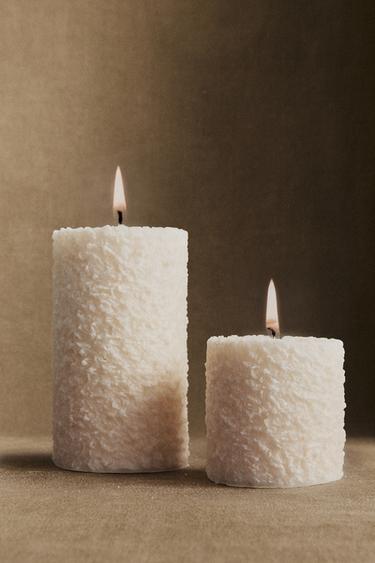 CYLINDRICAL CHRISTMAS CANDLE - White by Zara - Image 4