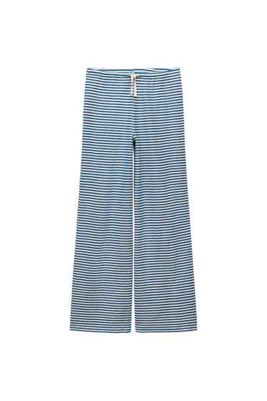 TEXTURED JACQUARD PANTS