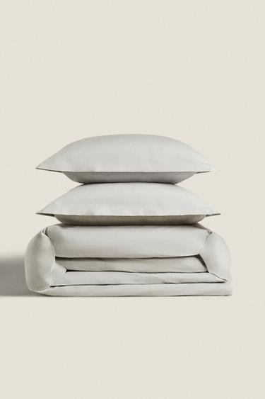 (200 GSM) PERCALE BED LINEN - Light grey by Zara - Image 0