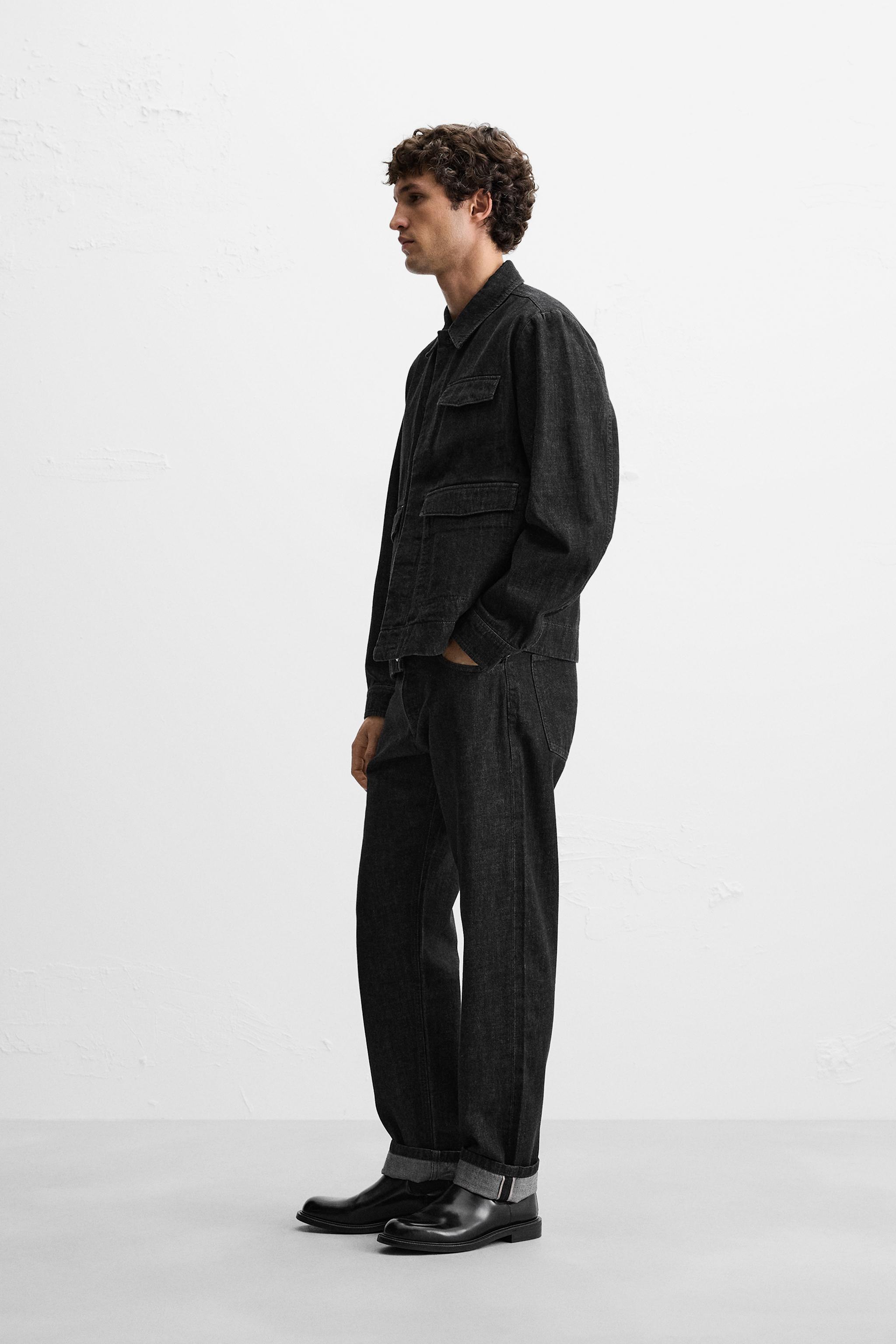 SELVEDGE DENIM OVERSHIRT - Black | ZARA Mexico