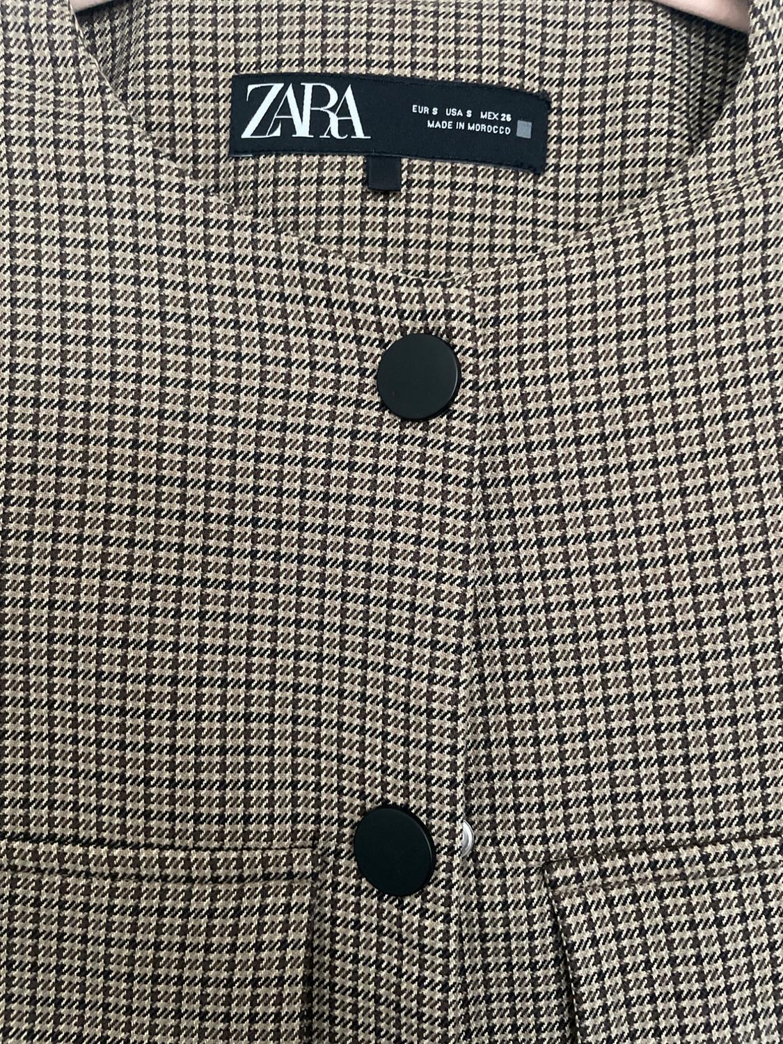 HOUNDSTOOTH CROPPED BLAZER - Image 3