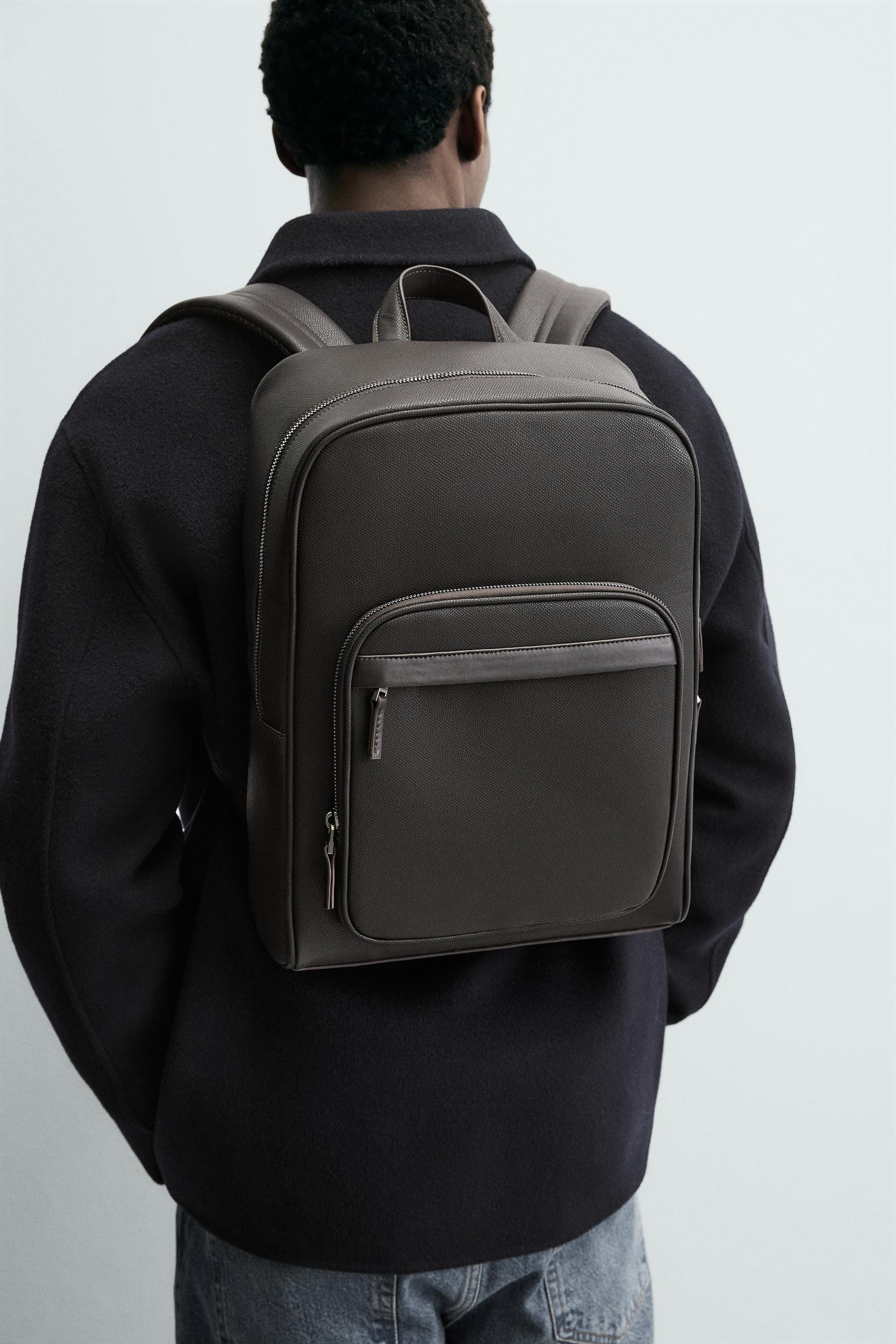 TEXTURED BACKPACK - Brown | ZARA United States