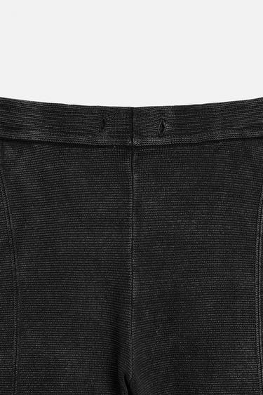 RELAXED FIT KNITTED BERMUDA SHORTS - Black by Zara - Image 8