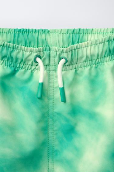 2-6 YEARS/ TIE-DYE SWIM SHORTS - Green by Zara - Image 2
